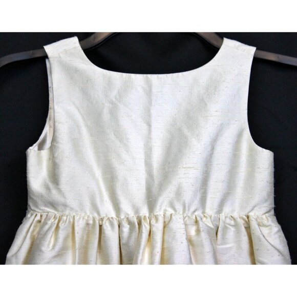 NEW 2007 Gymboree Beautiful Luxe Special Occasion Cream Ivory Silk Dress sz 4T - Picture 2 of 8